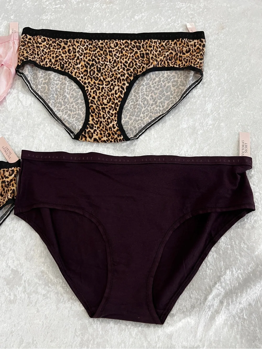 Victoria's Secret Lot Of Four Underwear Panties Brief Size X-Large Cotton Blend